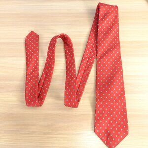 VINTAGE Watch Hill x Berkley Neck Tie Mens Red Medallion Classic Foulard Necktie